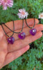 Amethyst Heart Pendant - Sterling Silver