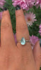 Rose Cut Aquamarine Ring - Size 7 to 7 1/4