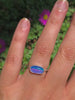 Rose Cut Clear Quartz & Aurora Opal Ring - Size 6