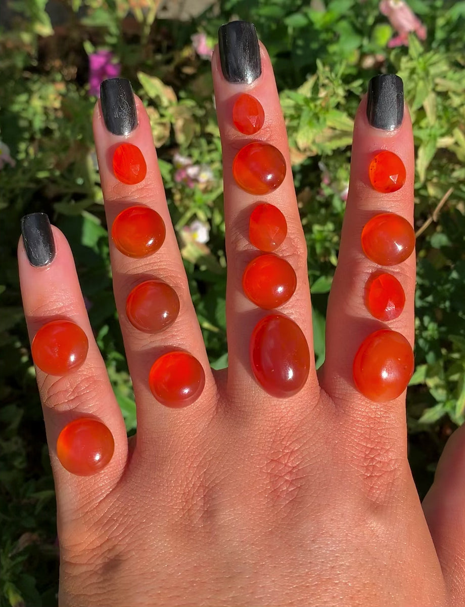 Carnelian best sale crystal ring