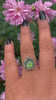 Rose Cut Clear Quartz & Monarch Opal Ring - Size 6 to 6 1/4
