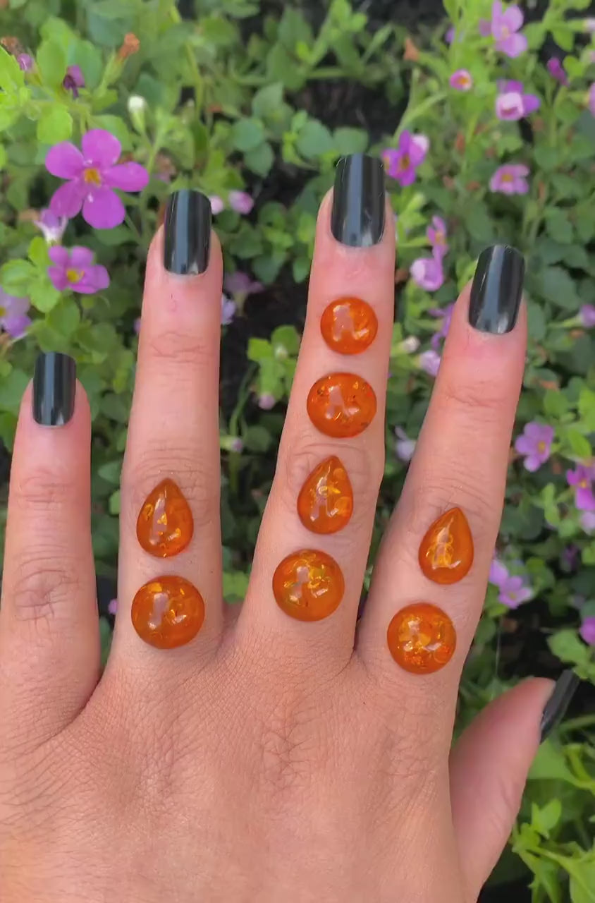 Your Custom Baltic Amber Ring - Sterling Silver