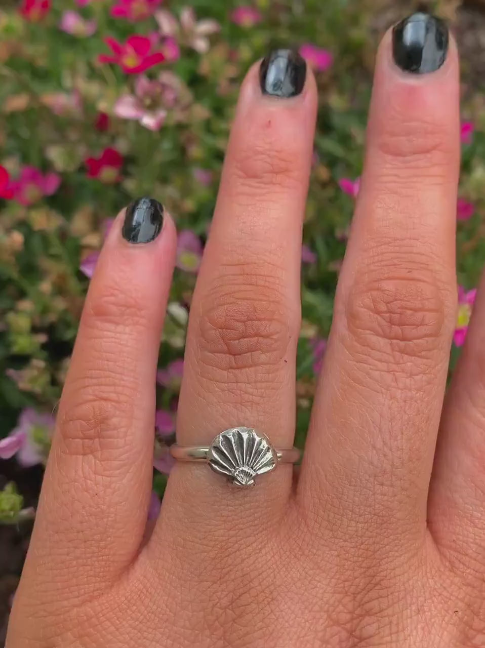 Scallop Shell Ring - Sterling Silver