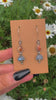 Sunstone & Moonstone Earrings - Sterling Silver