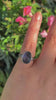Rose Cut Fluorite Ring - Size 4 1/2 to 4 3/4