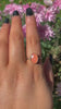 Rose Cut Peach-Pink Opal Ring - Size 8
