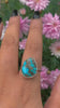 Kingman Turquoise Ring - Size 9 1/2