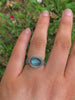 Rose Cut Aquamarine Ring - Size 6