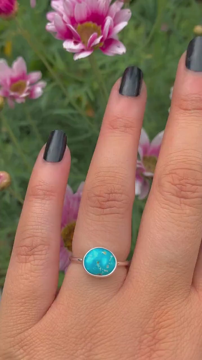 Blue Ridge Turquoise Ring - Size 5 1/2 to 5 3/4