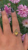 Rose Cut Citrine Ring - Size 9 to 9 1/4