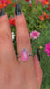 Rose Cut Clear Quartz & Aurora Opal Ring - Size 9 1/4