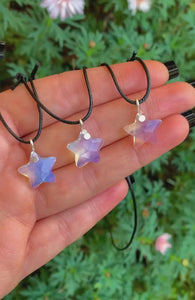 Opalite Star Pendant - Sterling Silver