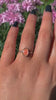 Rose Cut Peach-Pink Opal Ring - Size 6 1/4