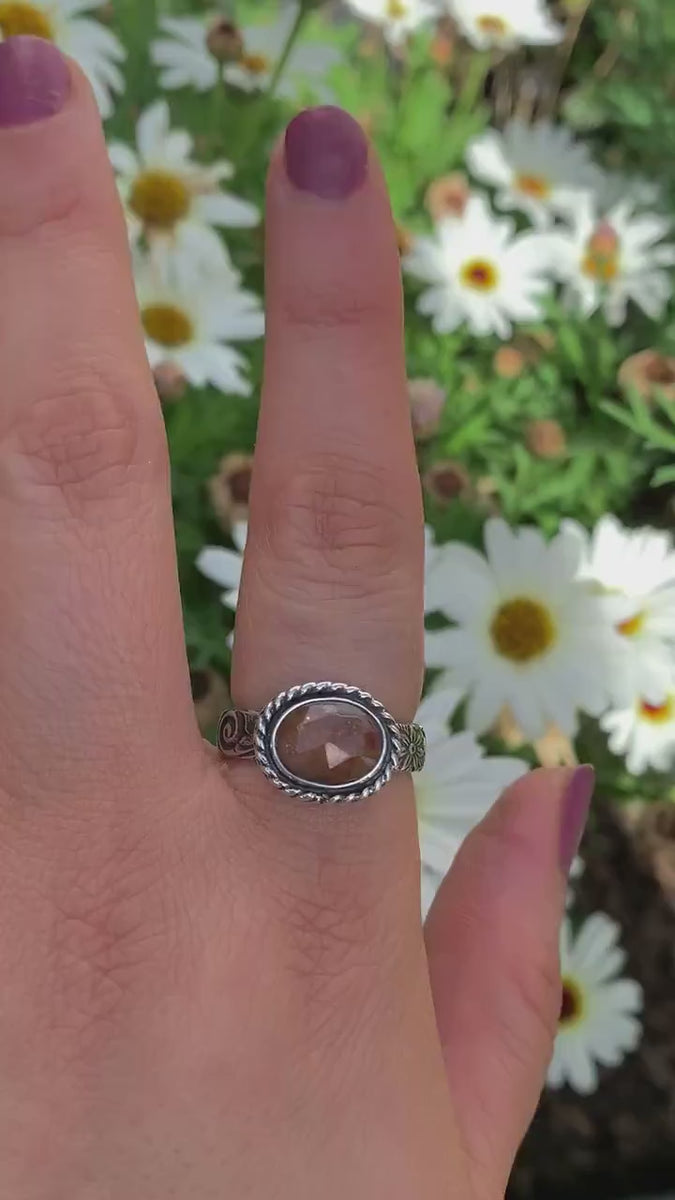 Sunstone Ring - Size 8