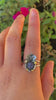 Tanzanite Orchid Ring - Size 9 1/4 to 9 1/2