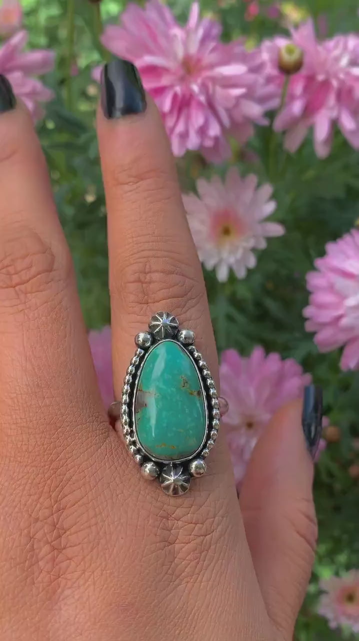 Royston Turquoise Ring - Size 10