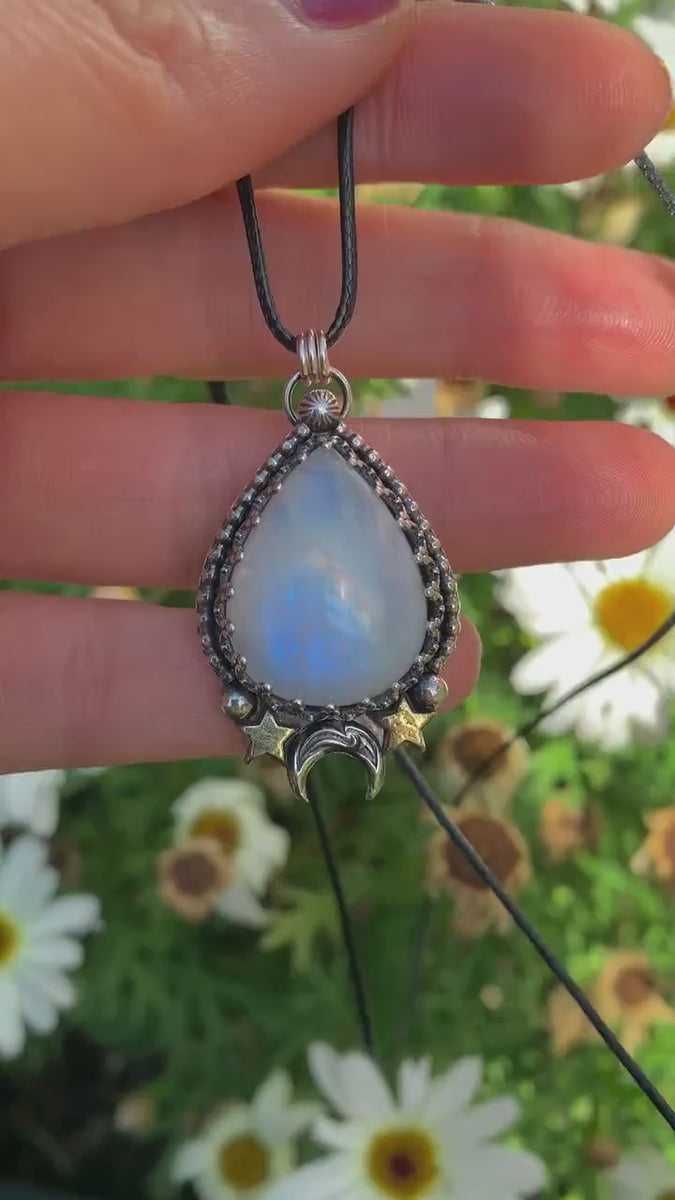 Moonstone Pendant - Sterling Silver