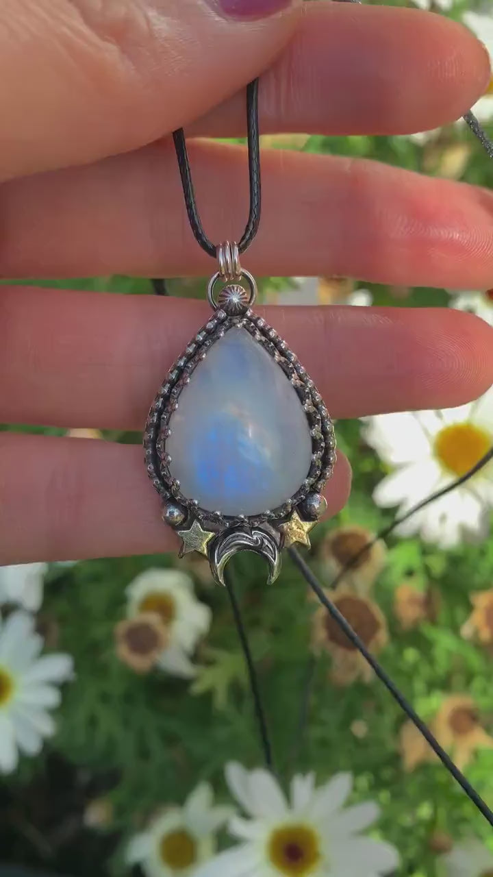 Moonstone Pendant - Sterling Silver