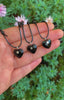 Black Onyx Heart Pendant - Sterling Silver