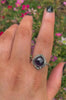 Rose Cut Amethyst Ring - Size 9