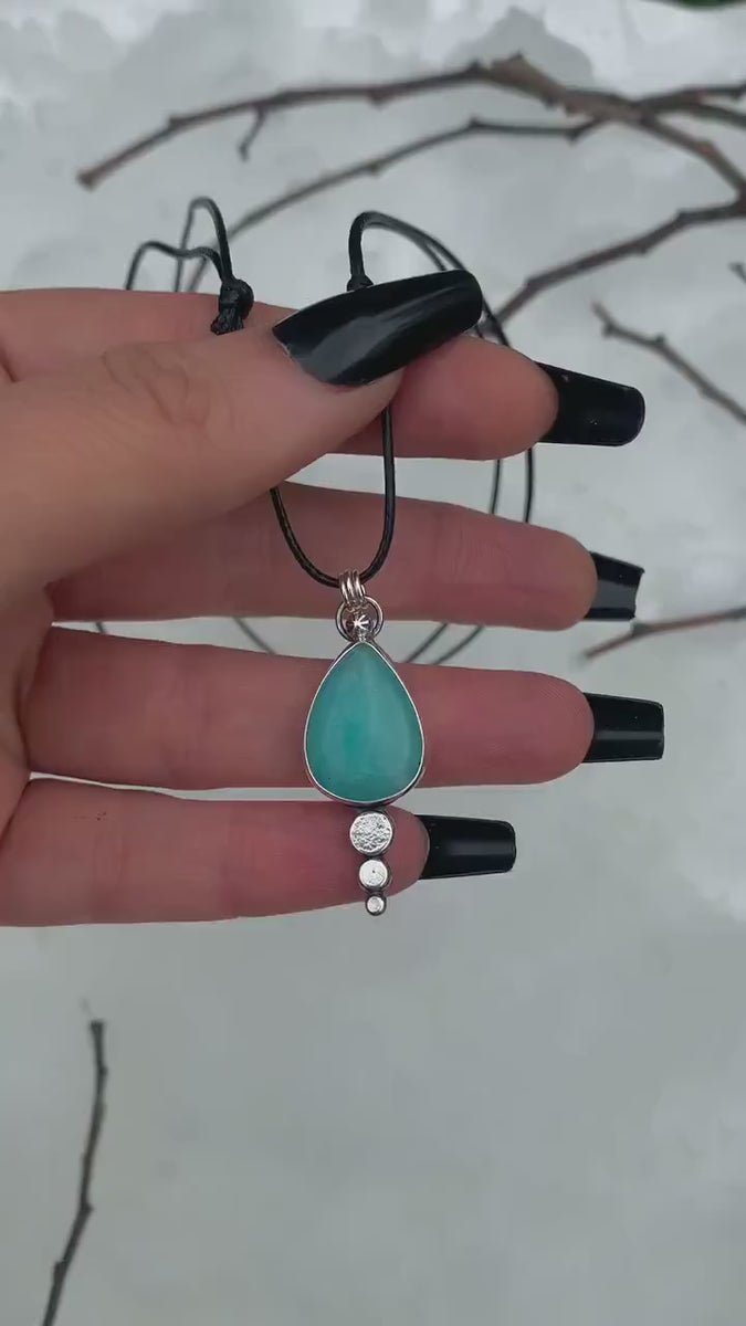 Smithsonite Pendant - Sterling Silver