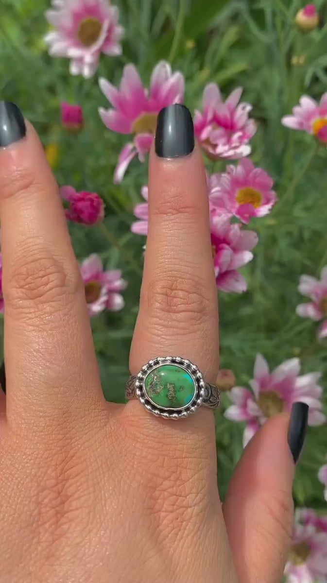 Sonoran Gold Turquoise Ring - Size 7 1/2