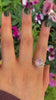 Rose Cut Clear Quartz & Aurora Opal Ring - Size 10 to 10 1/4