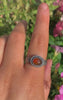 Rose Cut Carnelian Ring - Size 8 1/2