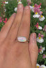 Rose Cut Clear Quartz & Aurora Opal Ring - Size 11 1/2