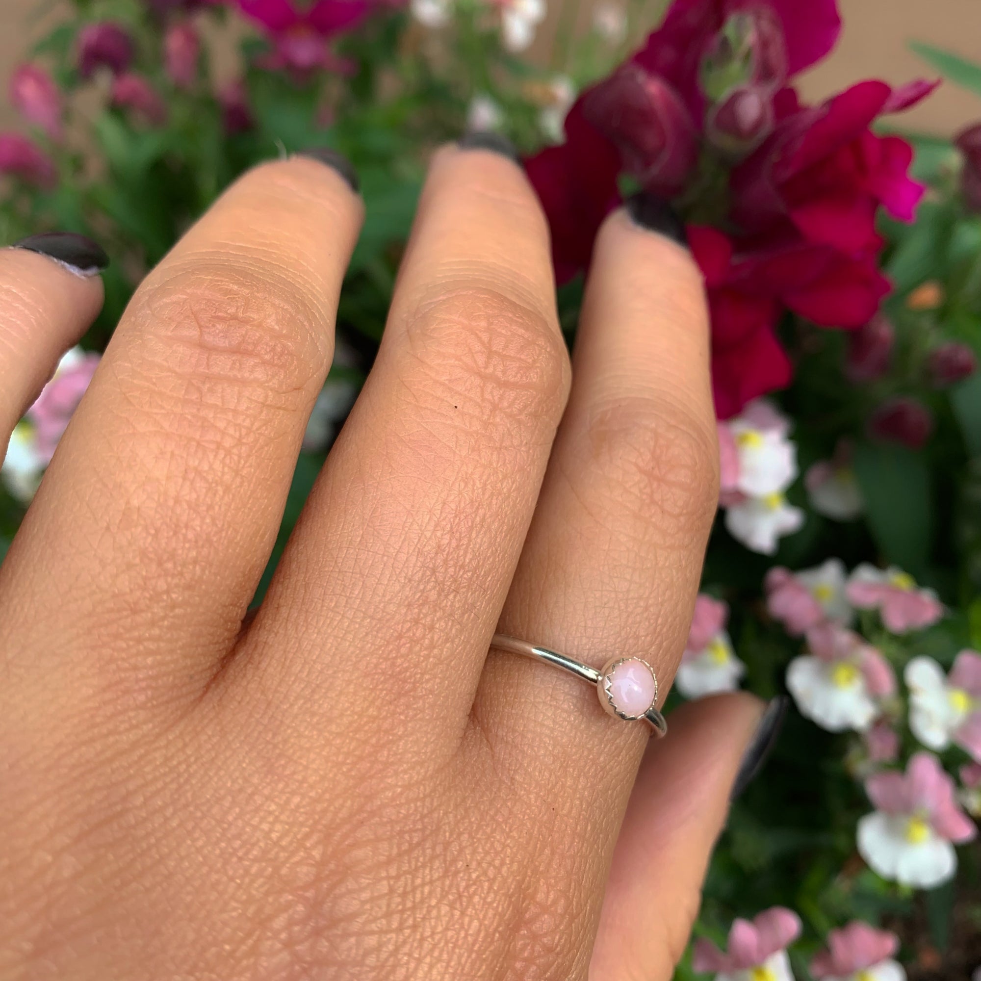 Pink Opal Ring Made to Order - Main Image