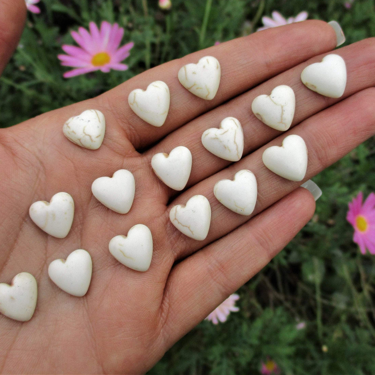 Custom Magnesite Heart Ring - Made to Order - Gem & Tonik