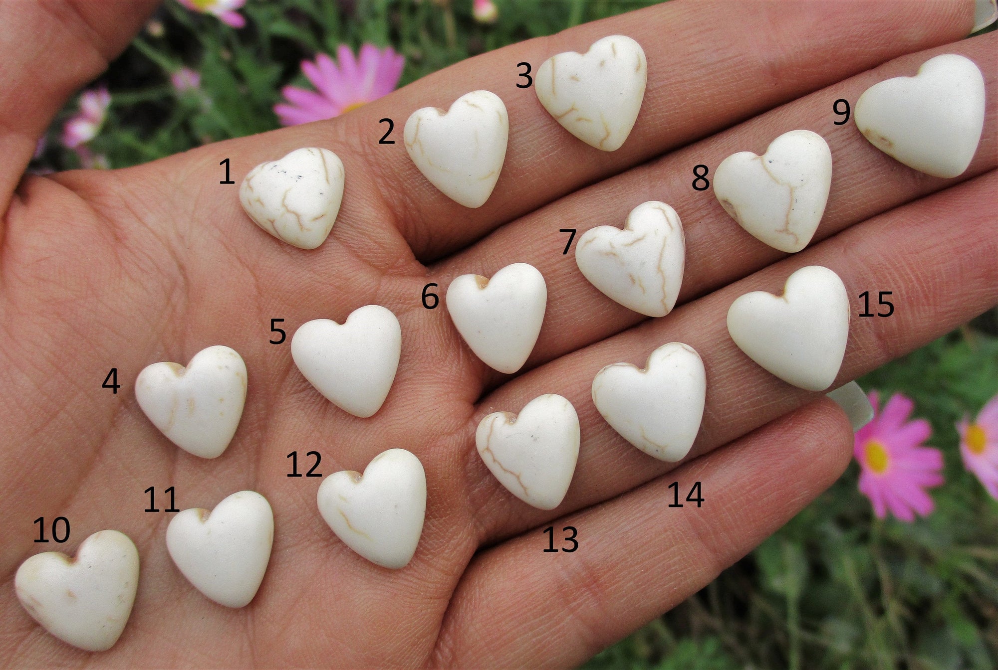 Custom Magnesite Heart Ring - Made to Order - Gem & Tonik