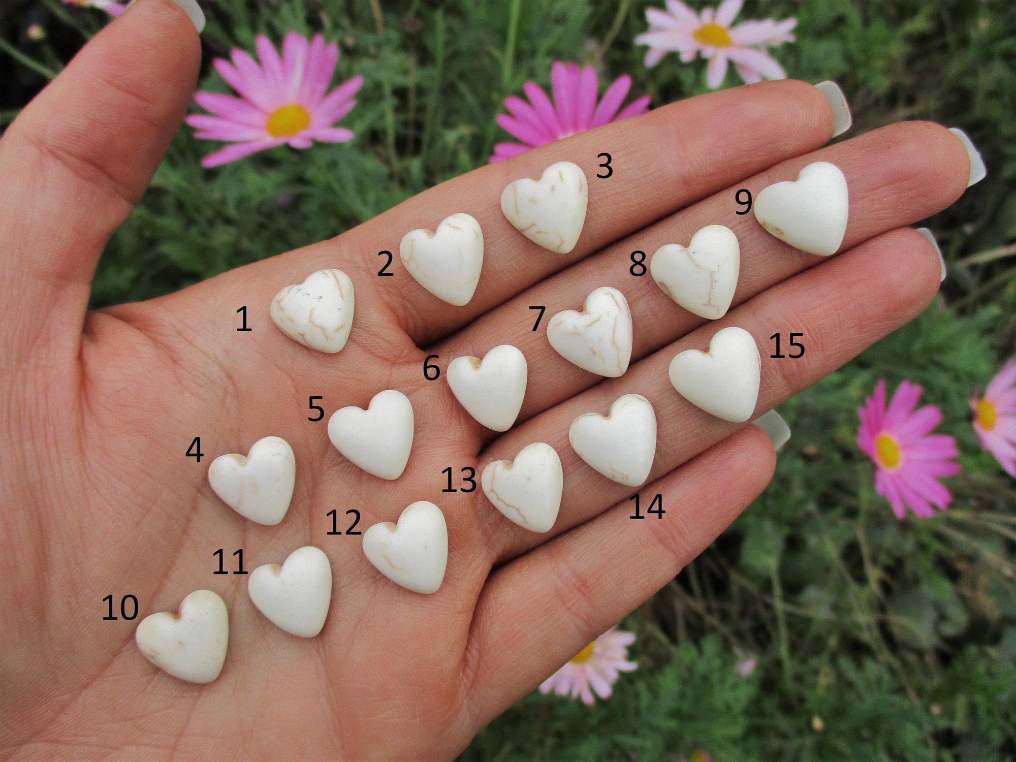 Custom Magnesite Heart Ring - Made to Order - Gem & Tonik