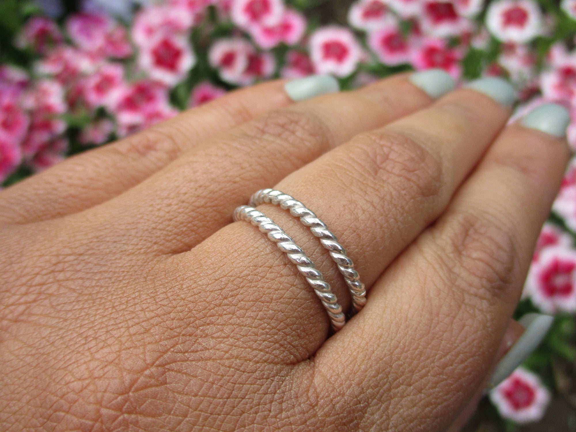 Twist Band Ring - Sterling Silver 