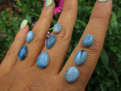 Your Custom Peruvian Blue Opal Ring - Made to Order - Gem & Tonik