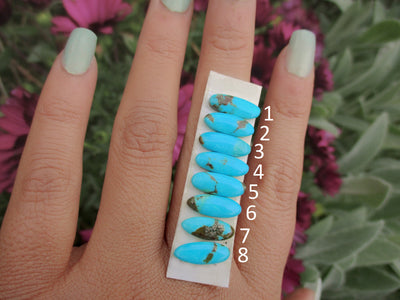 Your Custom Hubei Turquoise Stacker Ring - Made to Order - Gem & Tonik