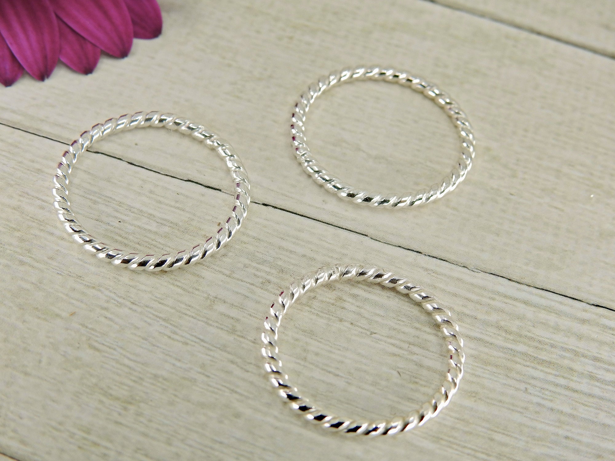 Twist Band Ring - Sterling Silver 