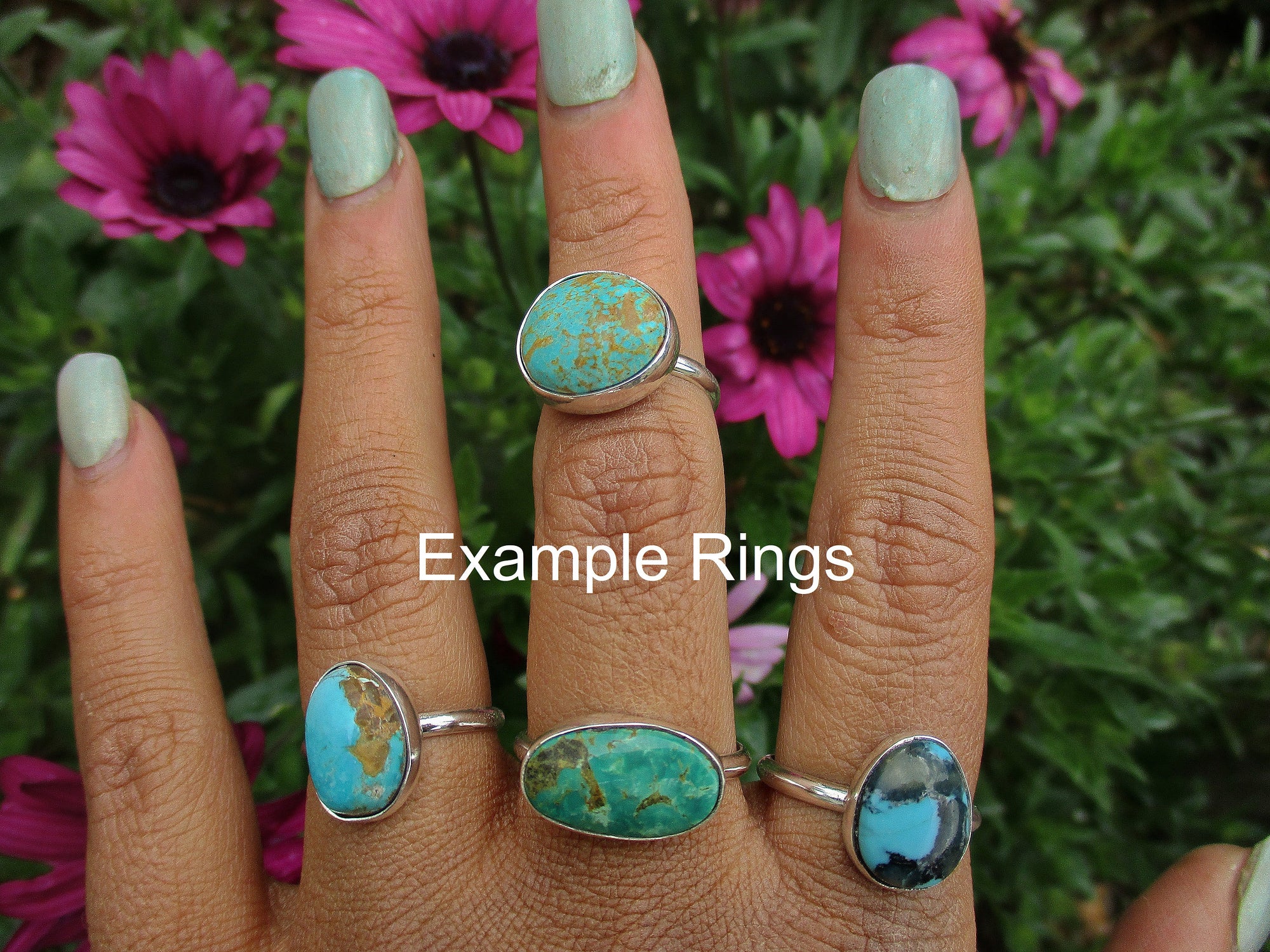 Your Custom Blue Howlite Ring - Made to Order - Gem & Tonik