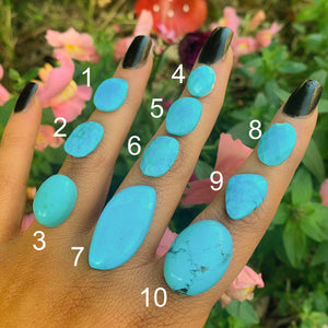 Your Custom Blue Howlite Ring - Made to Order - Gem & Tonik