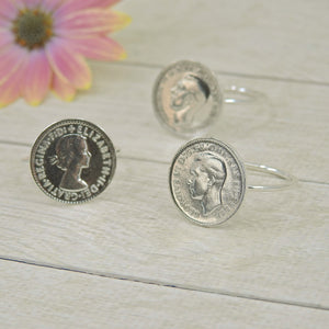 Australian Threepence Coin Rings - Made to Order - Gem & Tonik