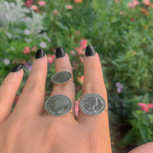 Australian Threepence Coin Rings - Made to Order - Gem & Tonik