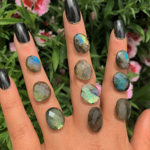 Your Custom Faceted Labradorite Ring - Sterling Silver 