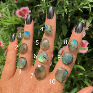 Your Custom Faceted Labradorite Ring - Sterling Silver 