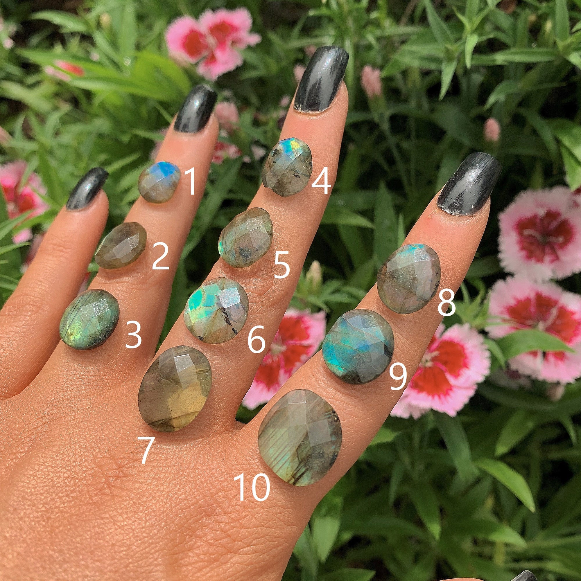 Your Custom Faceted Labradorite Ring - Sterling Silver 