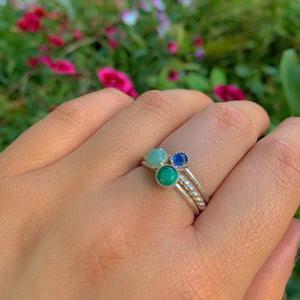 The Eos Stack of Transformation & New Beginnings - Sterling Silver 