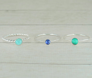 The Eos Stack of Transformation & New Beginnings - Sterling Silver 