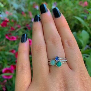 The Eos Stack of Transformation & New Beginnings - Sterling Silver 