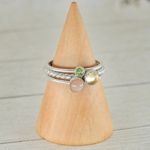 The Demeter Stack of Abundance - Sterling Silver 