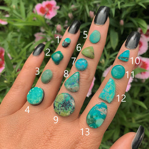 Your Custom Hubei Turquoise Ring - Sterling Silver 
