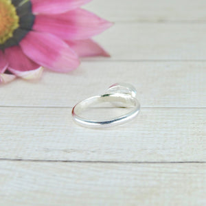 Rose Cut Moonstone Ring - Size 4.25 